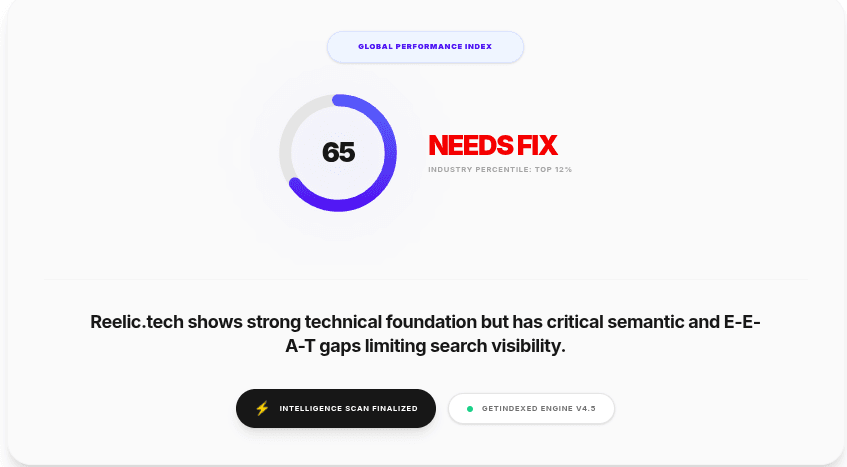 AI SEO Auditor Intelligence Interface